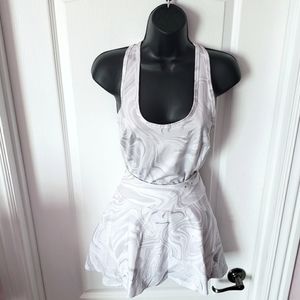 Fila Women's Tru Stretch Core Tank Gray White Marbled Medium